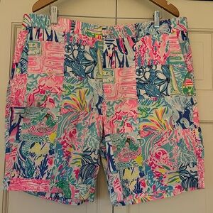 NWOT Lilly Pulitzer Mens Beaumont Short Summer Re-Mix Size 38